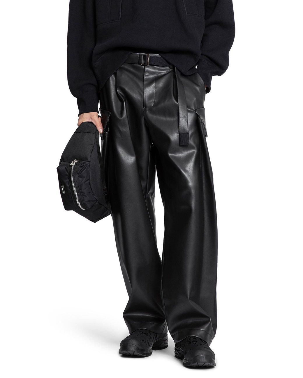 えおう【新品】sacai 25aw Faux Leather Pant SACAI 25AW レザーパンツ Faux Leather Pants サカイ (sacai/パンツ
