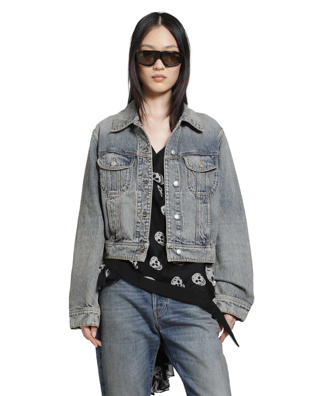 McQueen Gray Denim Jacket