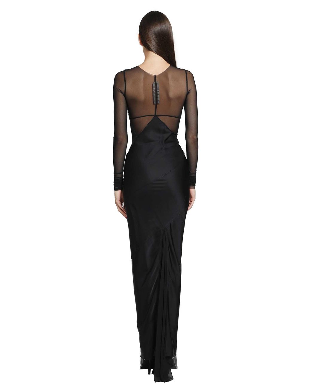 Rick Owens Black Tower Combo Gown