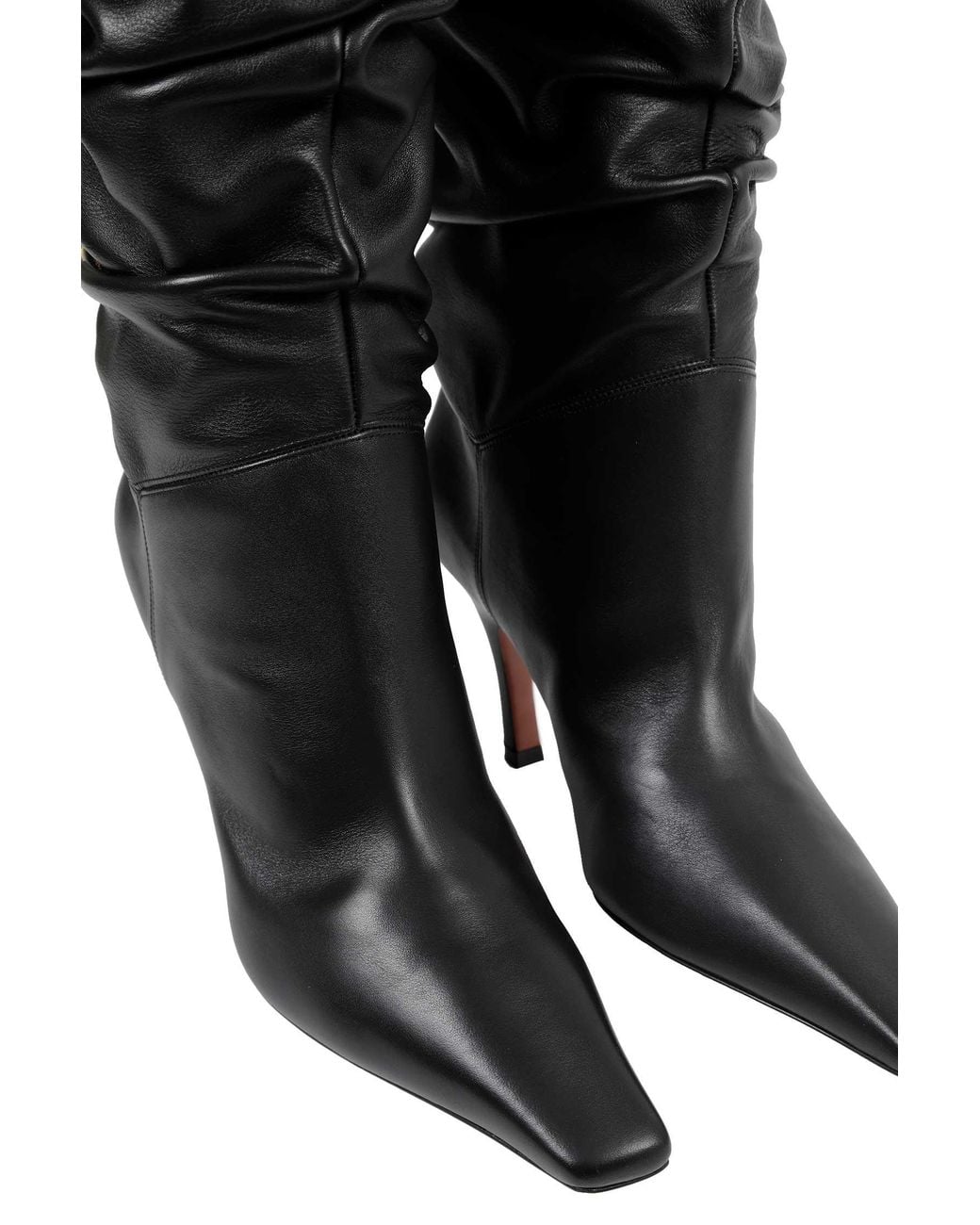 AMINA MUADDI Black Jamie Slouch Boots 80