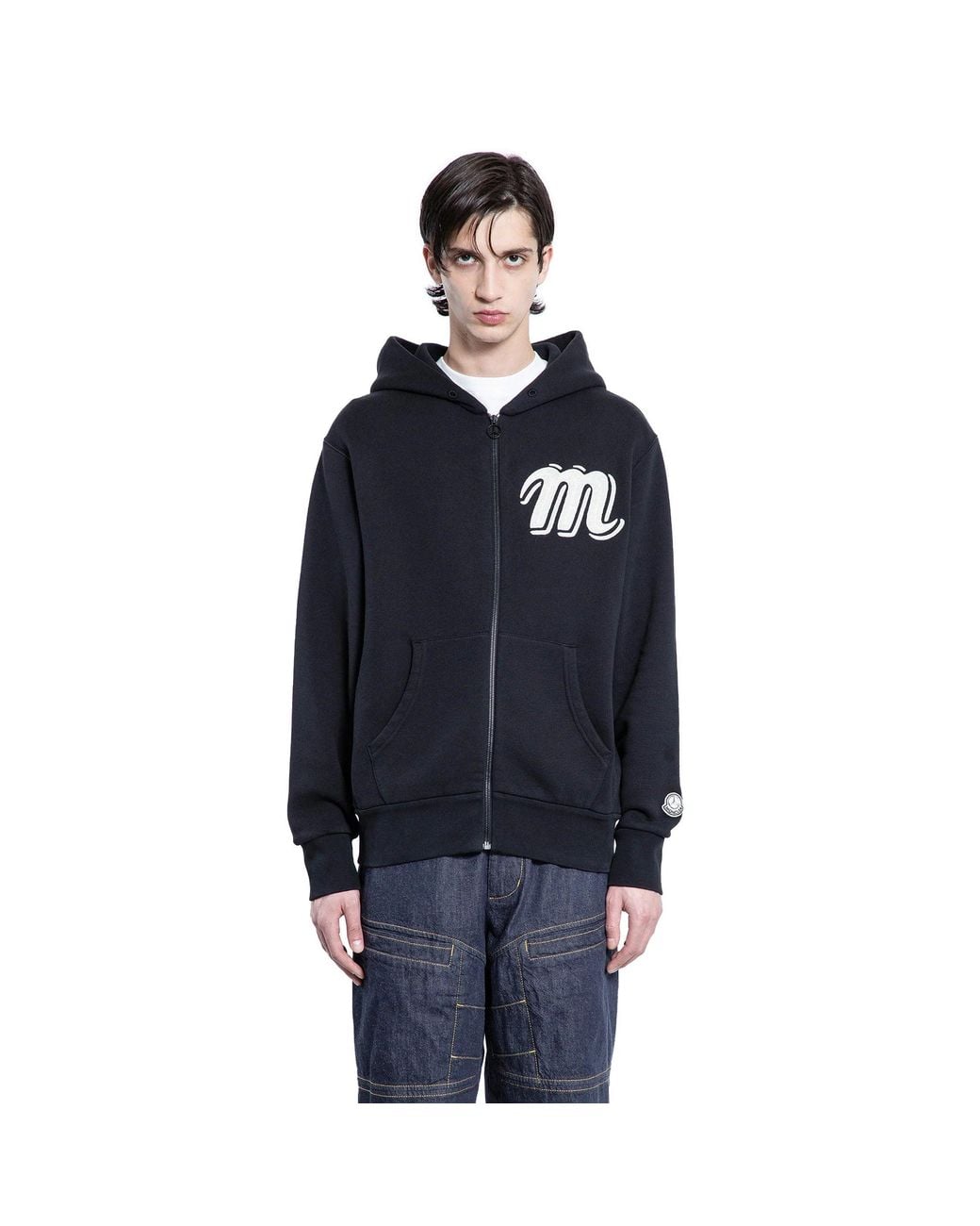 Moncler Genius Blue Mercedes-Benz By Nigo Collaboration Zip-Up Hoodie for men