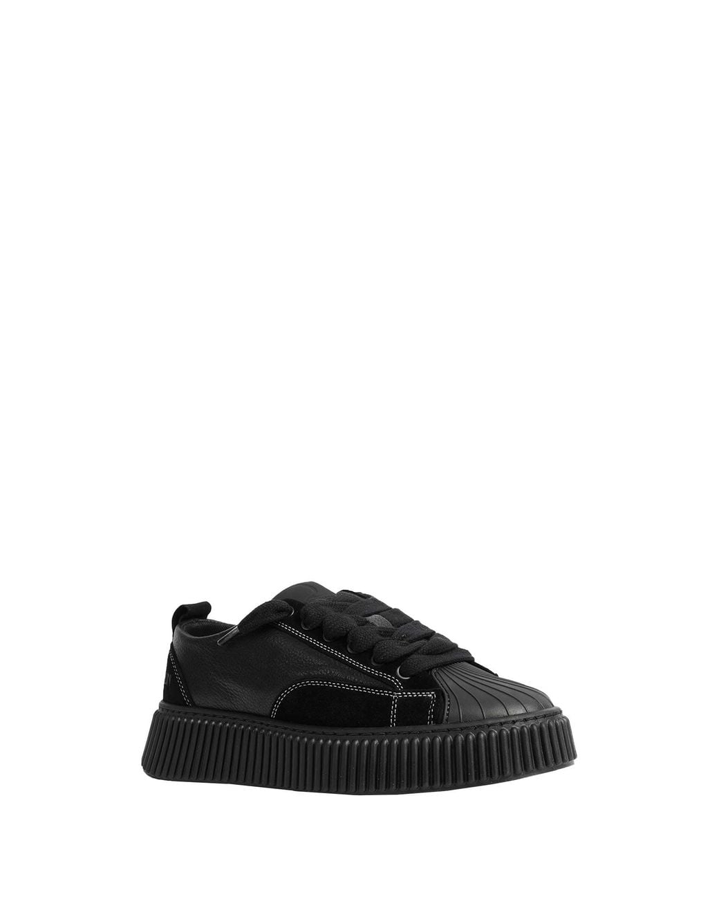 Rhun Black 2025 Leather And Suede Sneakers for men
