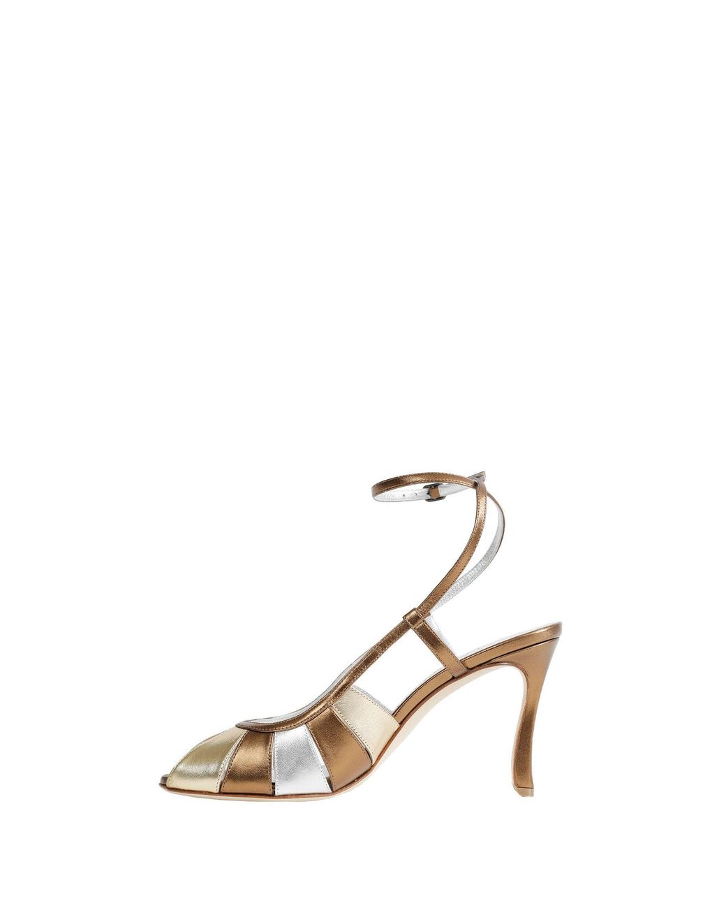 Manolo Blahnik Metallic Coludadhi Sandals