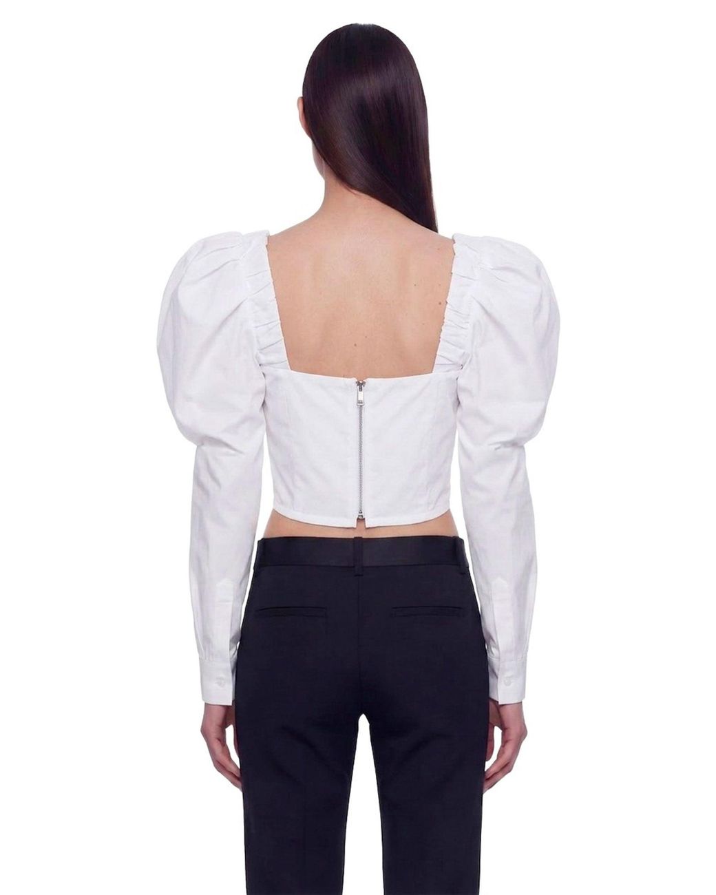 Vivienne Westwood White Ls Sunday Corset Top