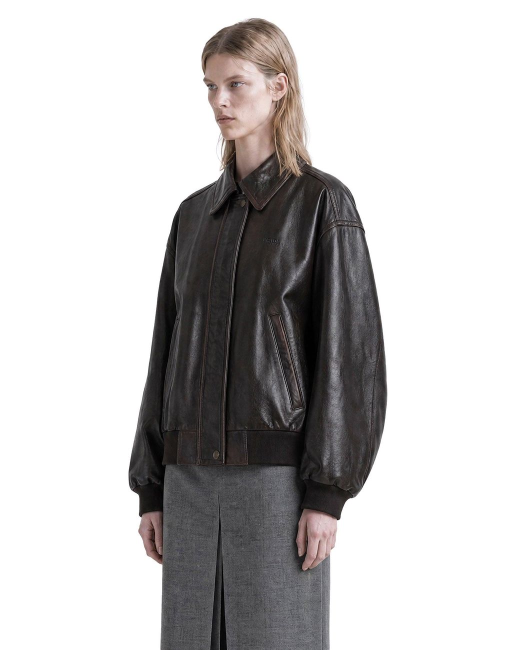 Prada Black Nappa Leather Jacket