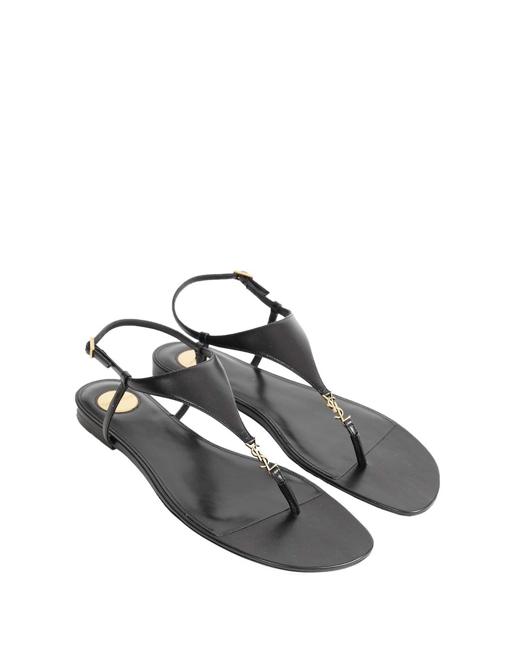 Saint Laurent Brown Cassandra Sandals
