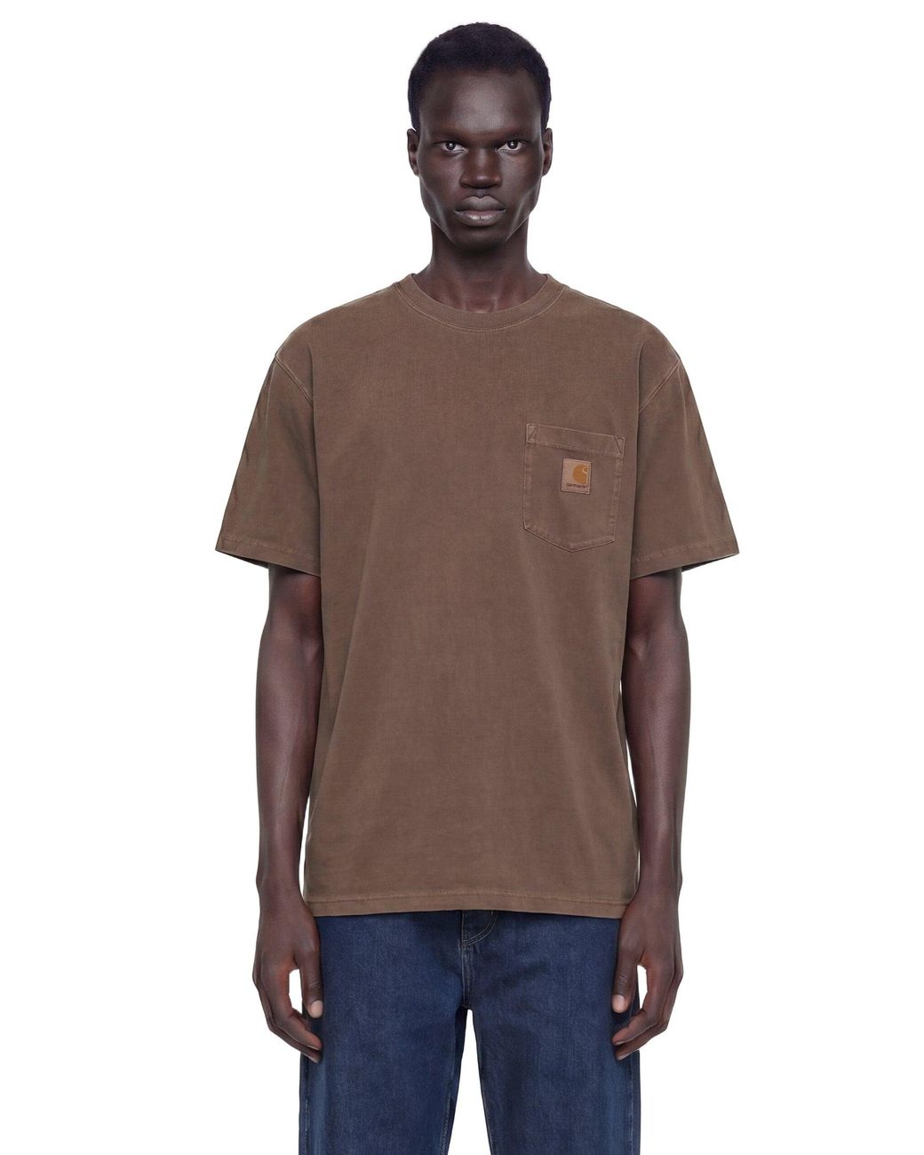 Carhartt Brown Loose Pocket T-Shirt for men