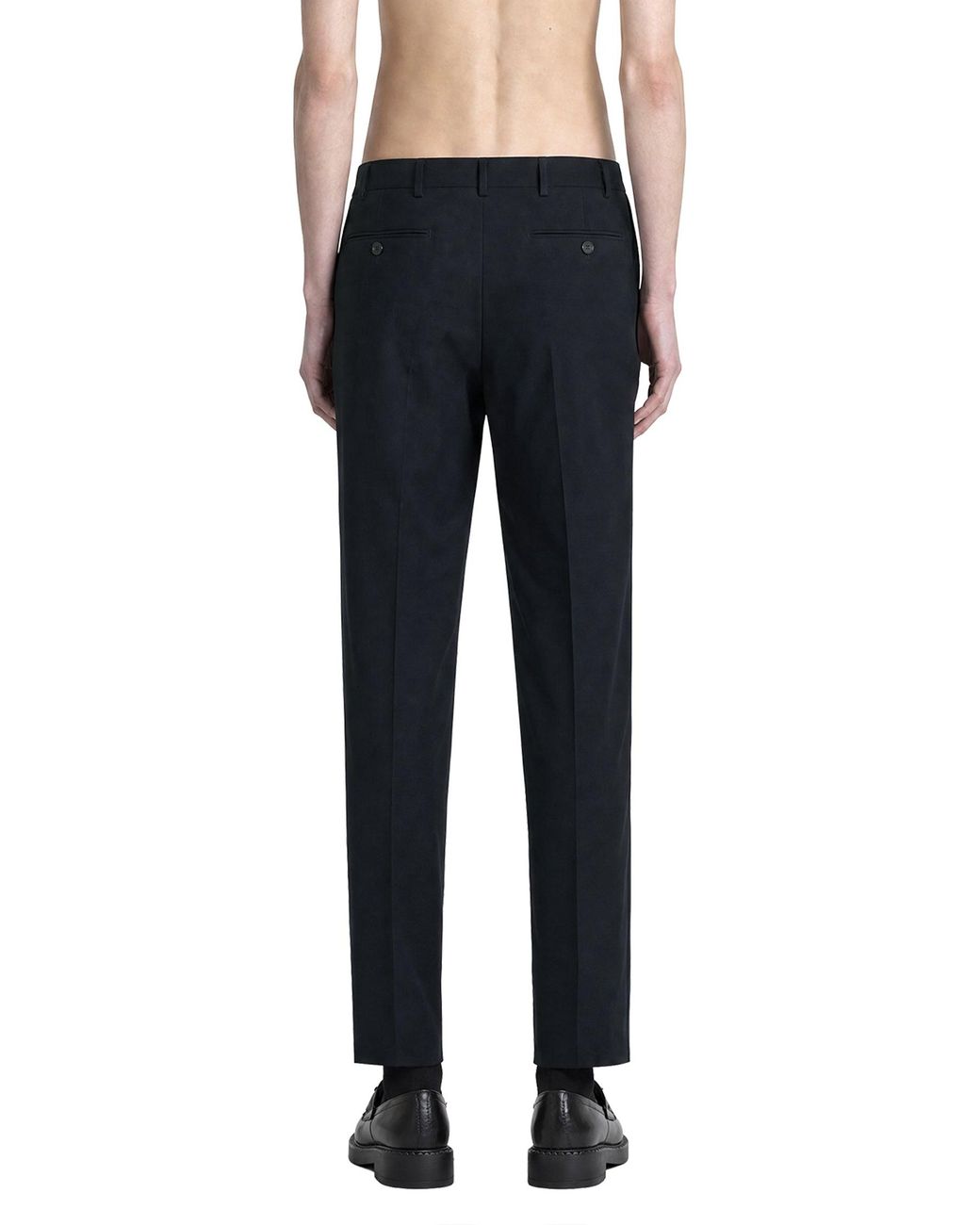 Prada Blue Wool Pants for men
