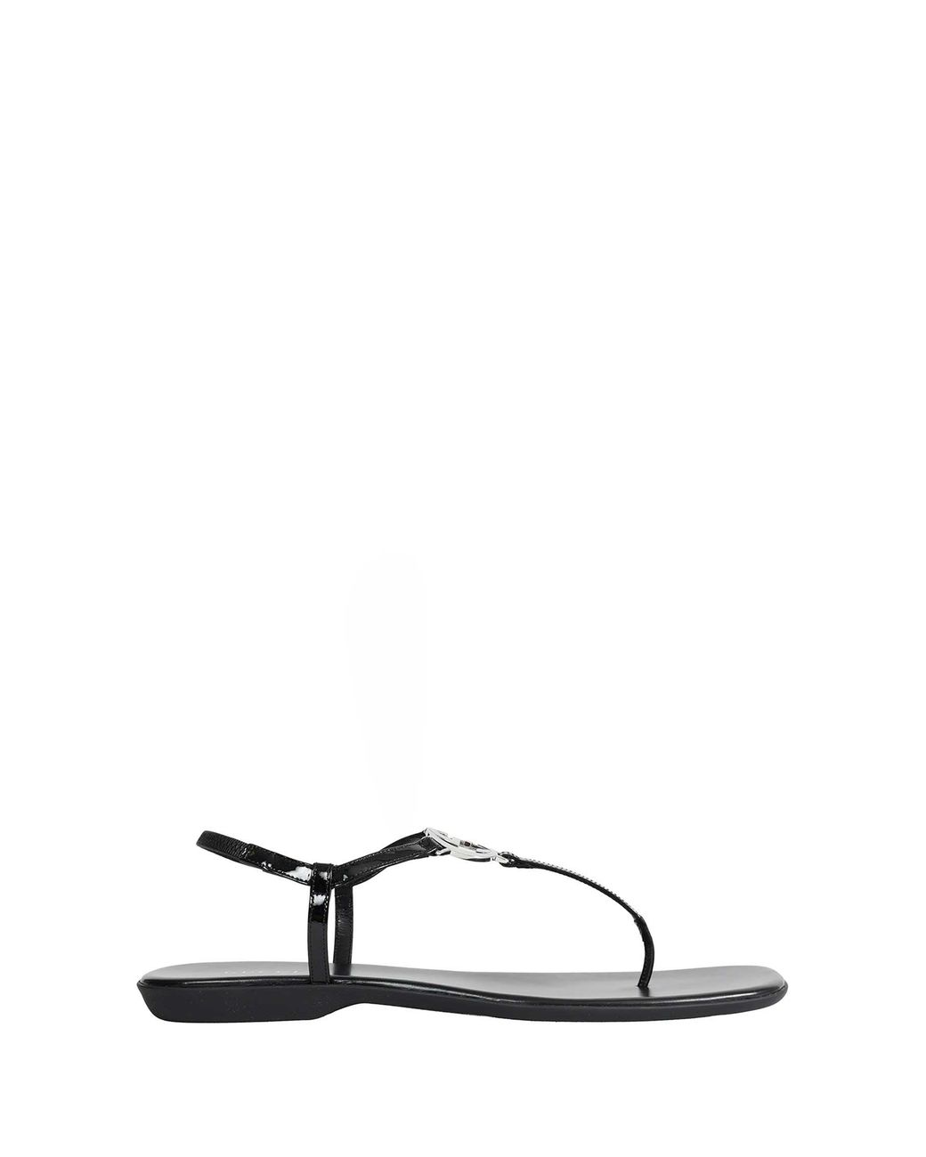 Gucci Brown Interlocking G Thong Sandals
