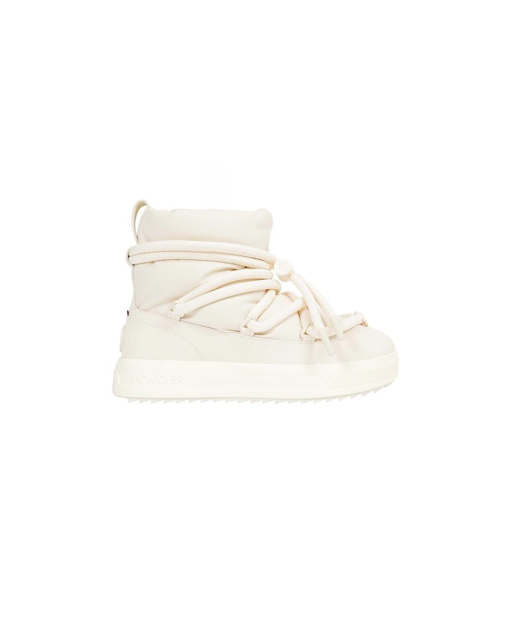 Moncler White Altive Mid Snow Boots