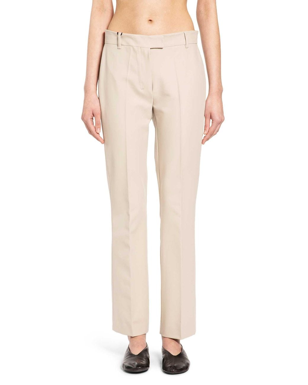 Max Mara Natural Stretch Cotton Viscose Trousers