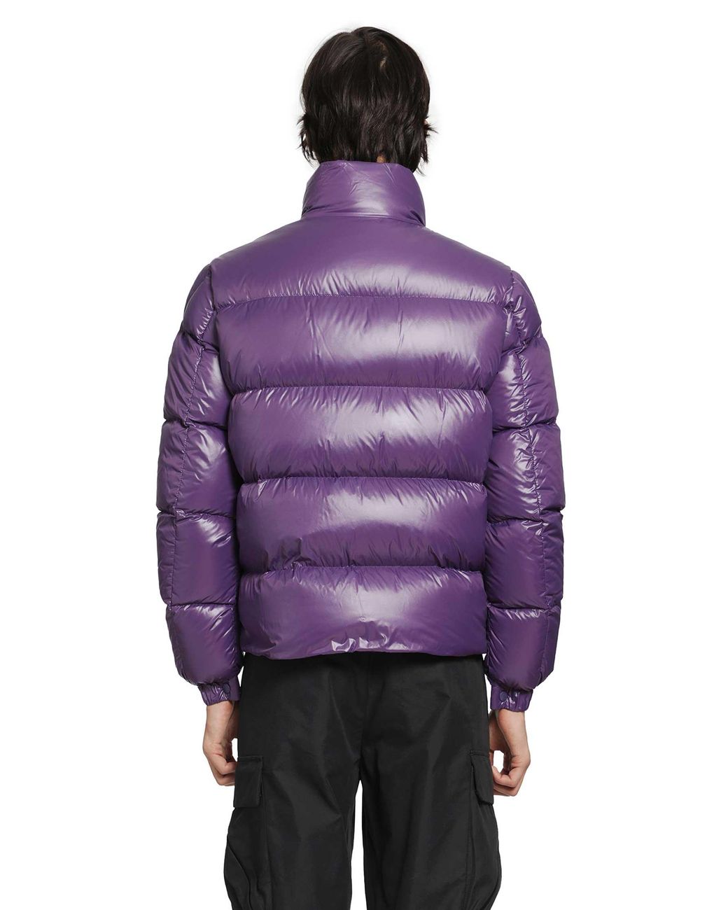 Moncler Purple Bendola Laqué Short Down Jacket for men