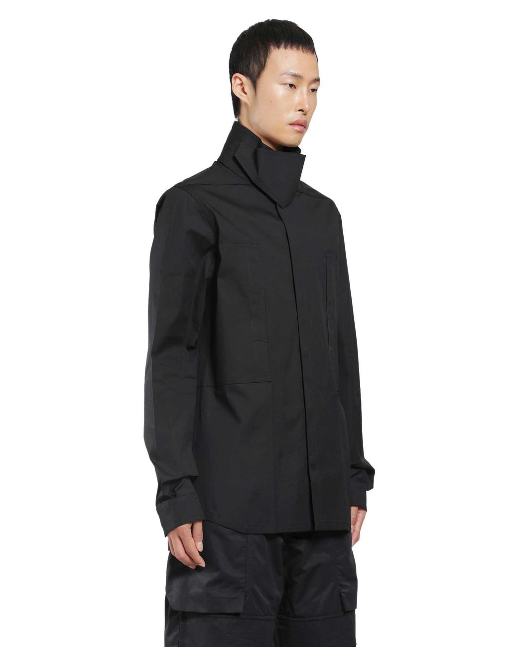 Rick Owens Black Tower Outershirt for men