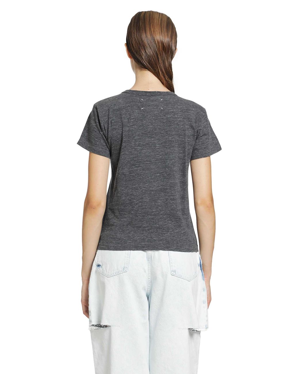 Maison Margiela Blue Cotton T-Shirt