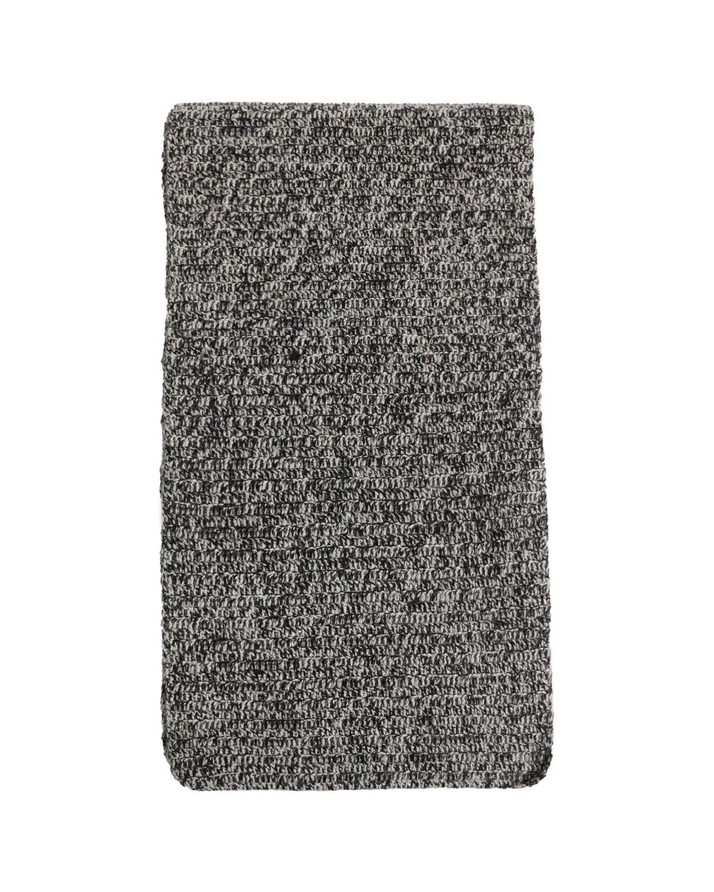 Ziggy Chen Gray Handmade Plain Scarf for men