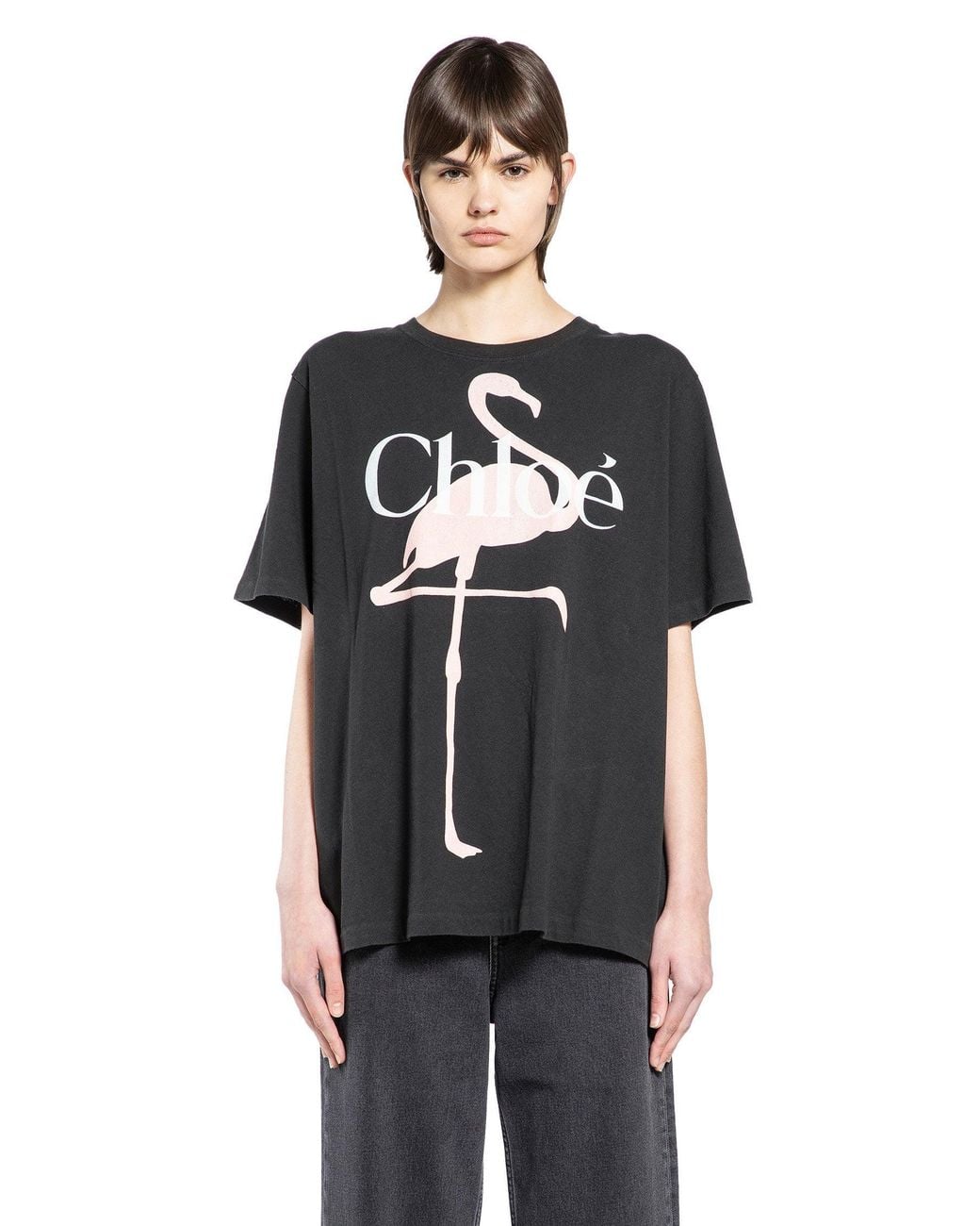 Chloé Black Generous Logo T-Shirt