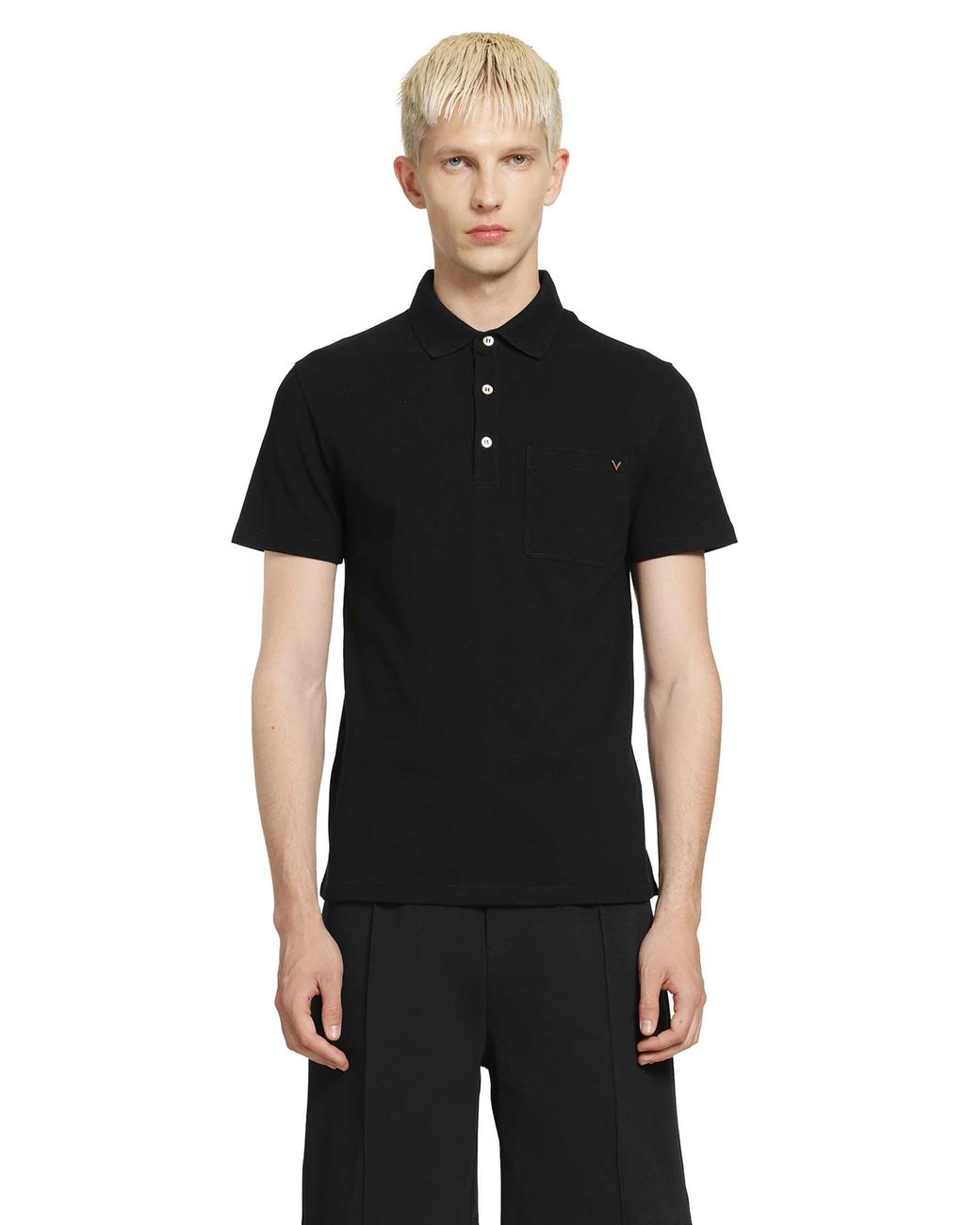 Valentino Black Vlogo Polo for men