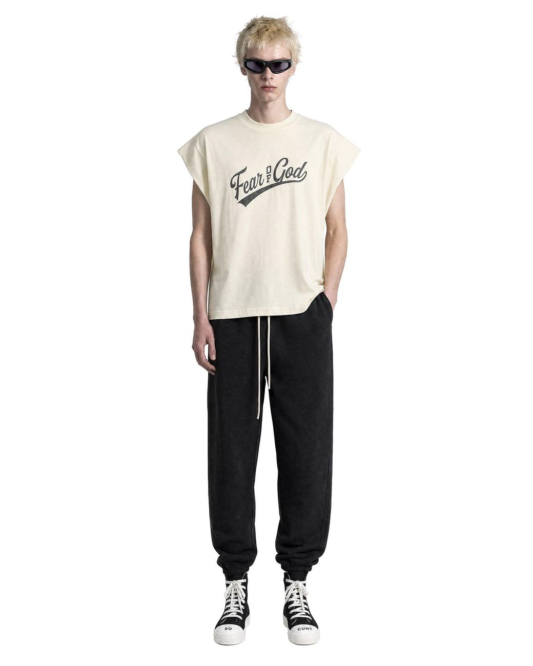 Fear Of God White Cut Off 90's T-Shirt for men