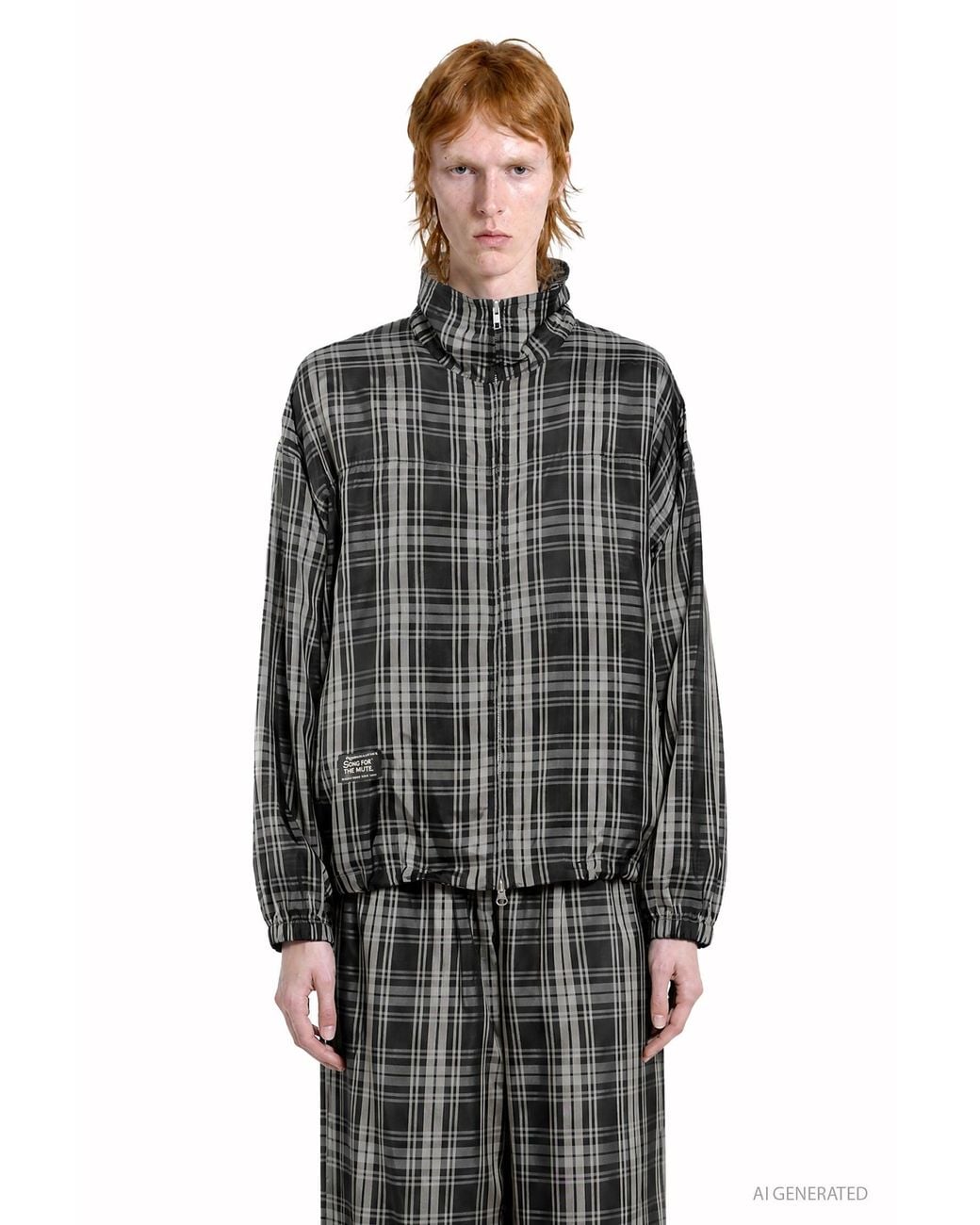 Song For The Mute Black Hooded Track Jacket for men