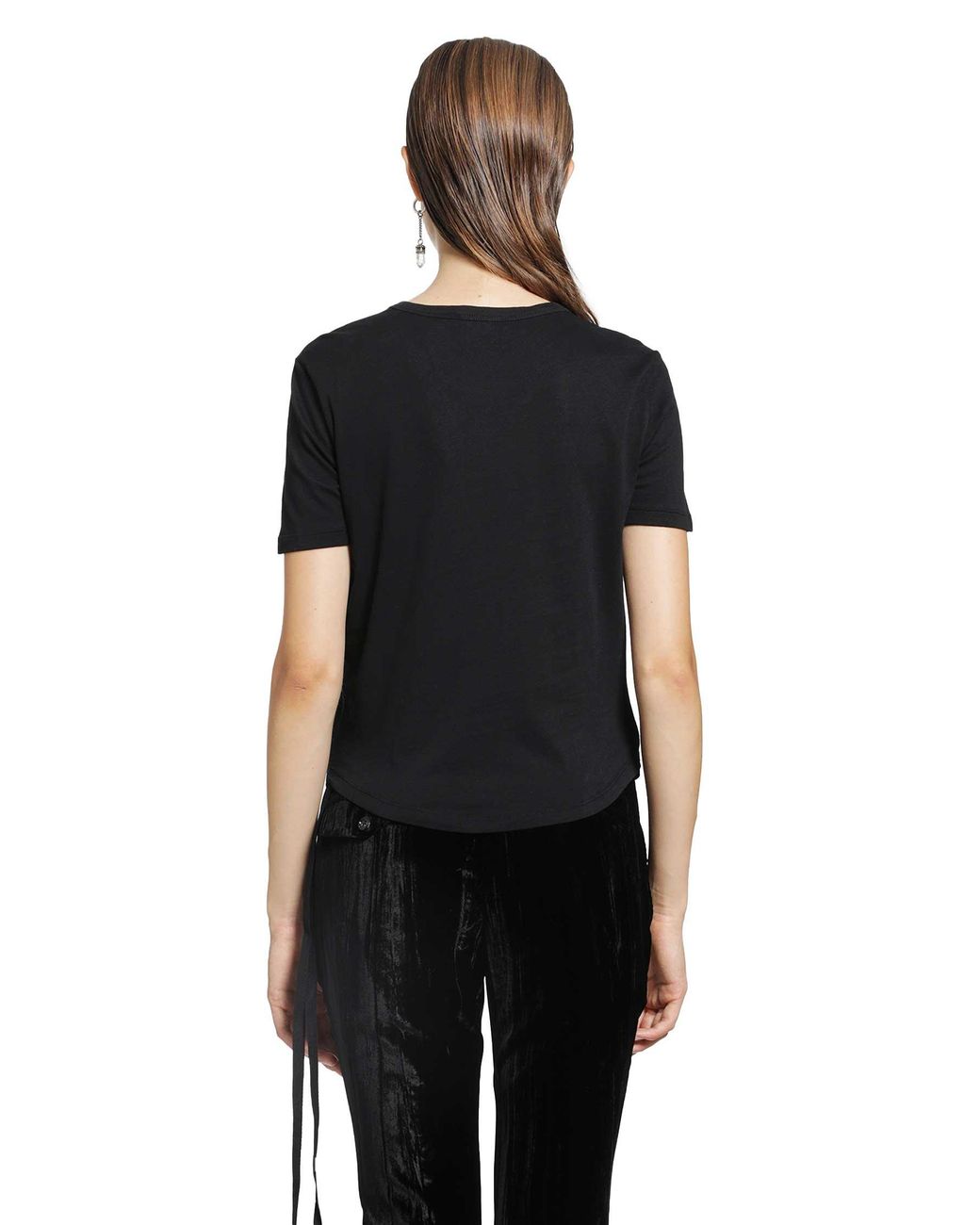 Ann Demeulemeester Black Floor Micro T-Shirt