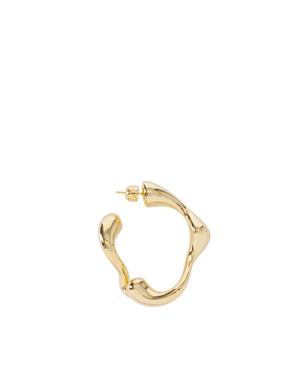 Maria Black Metallic Splash Hoop Large Earring