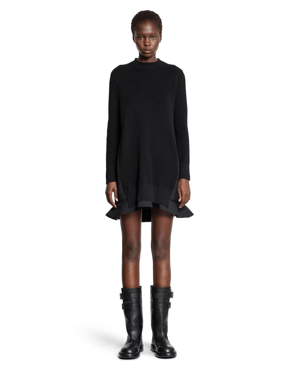 sacai-Black-Suiting-Mix-Knit-