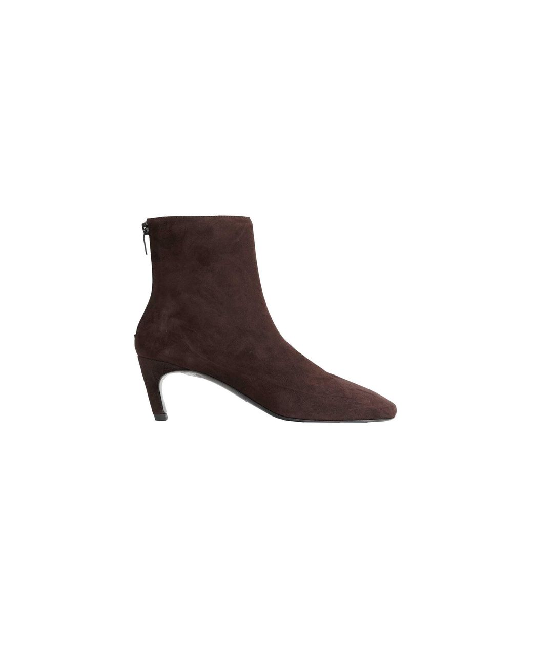 Totême Brown Soft Suede Ankle Boots