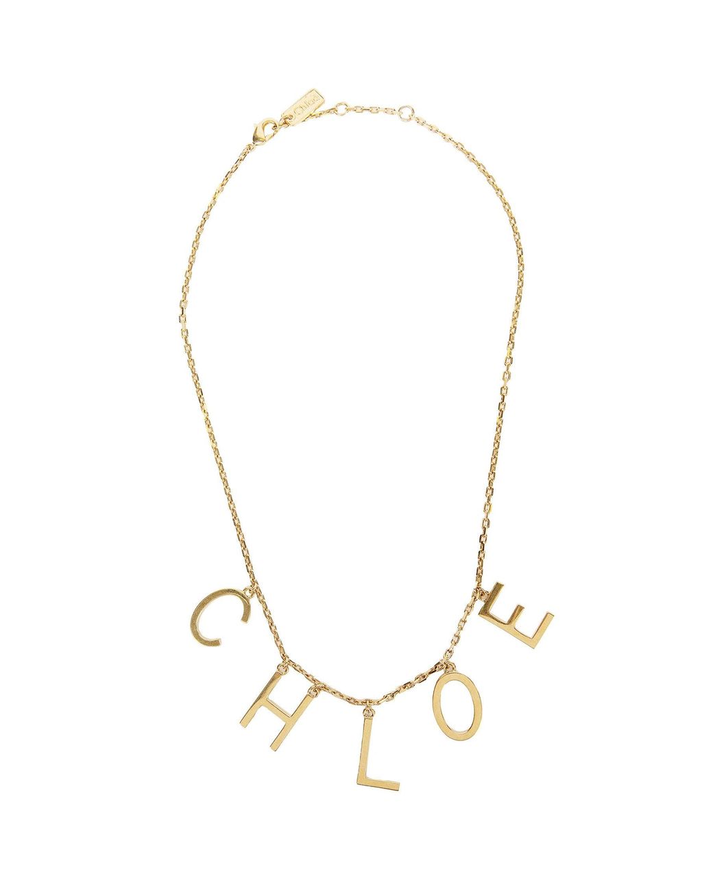 Chloé Metallic The Letters Necklace