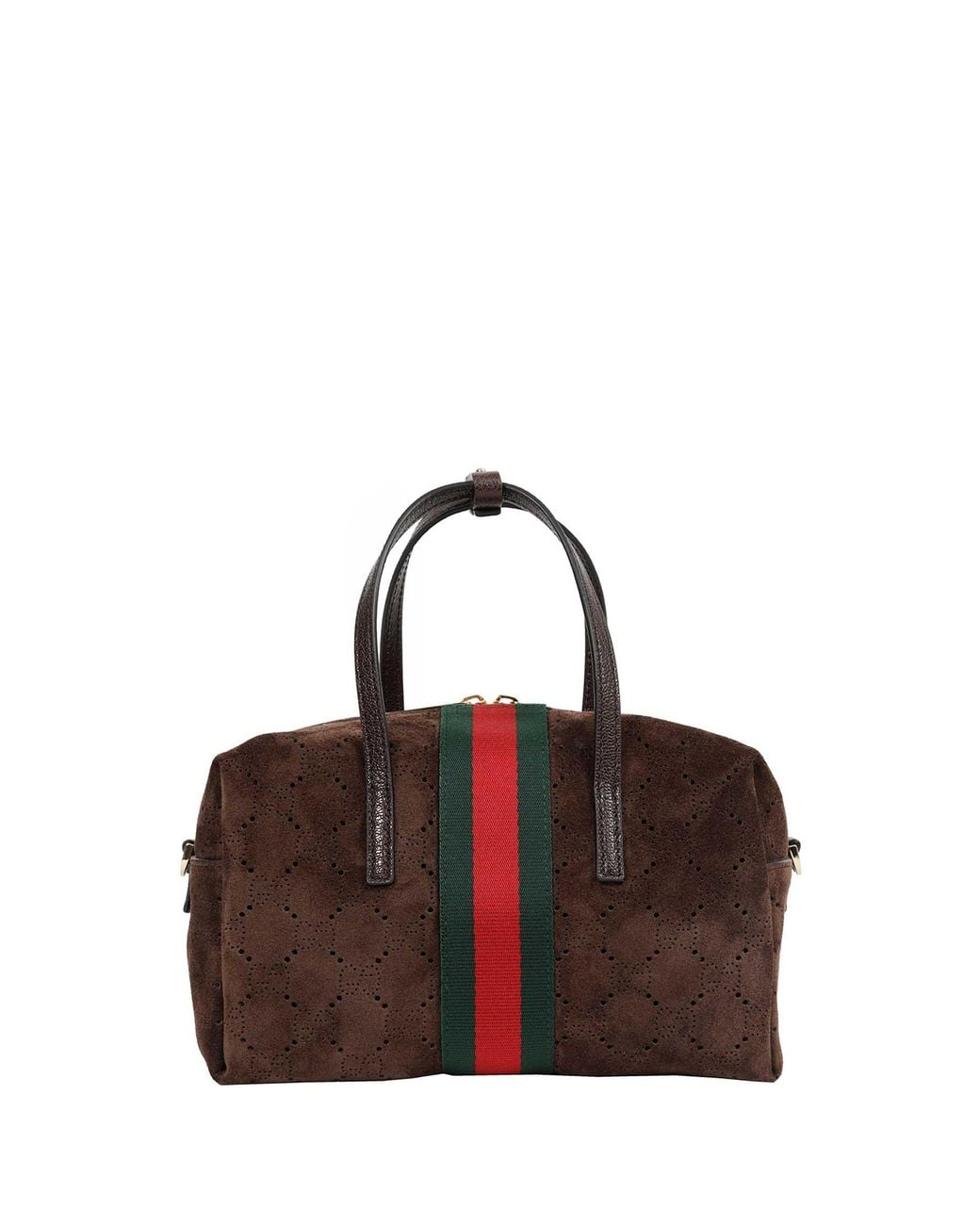 Gucci Brown Small Boston Bag
