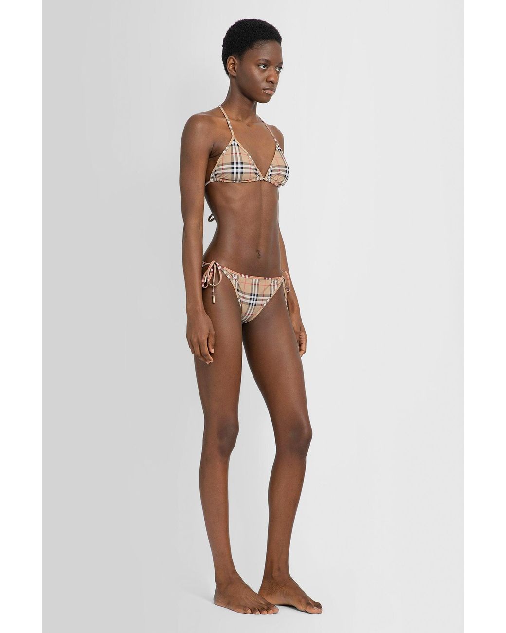 Burberry Natural Check Triangle Bikini