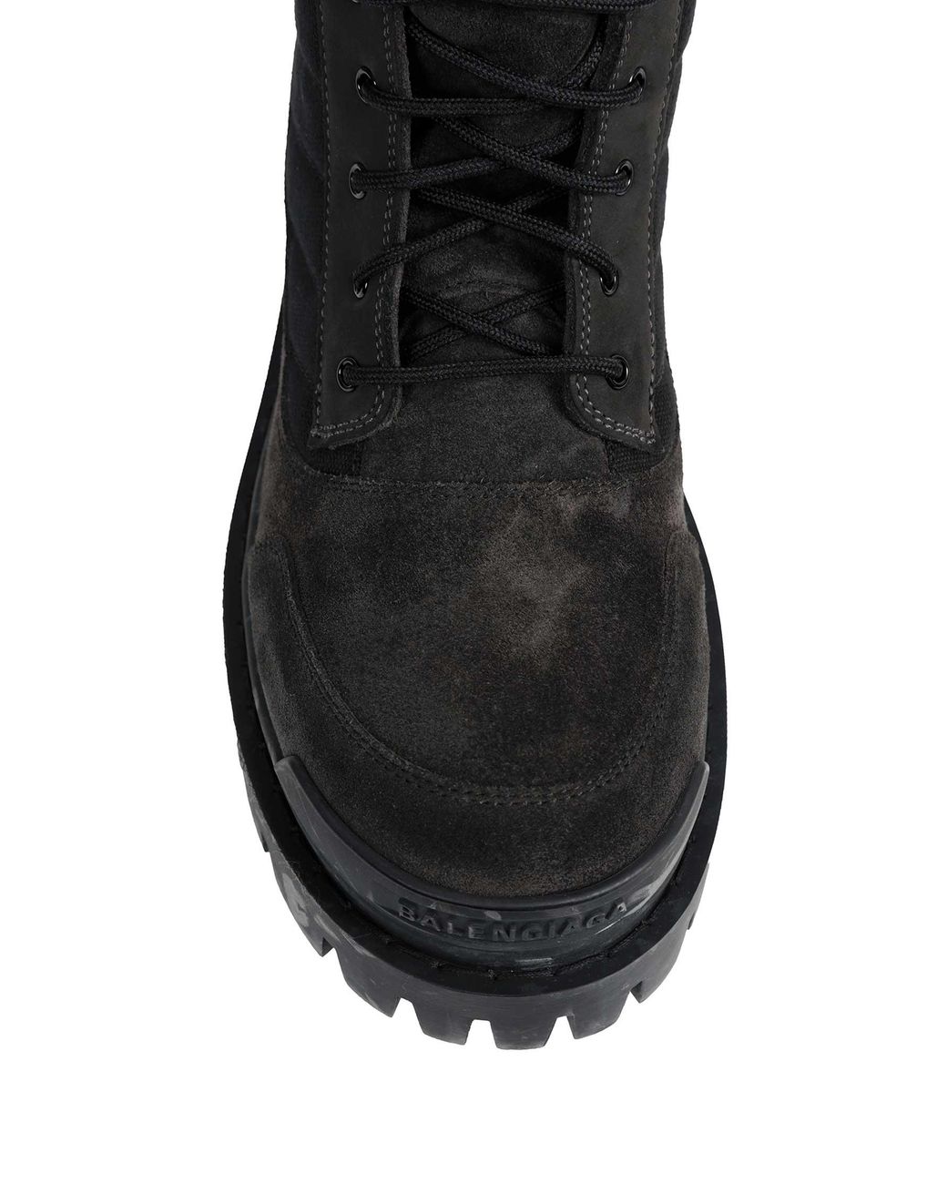 Balenciaga Black Combat Strike Low Boots for men