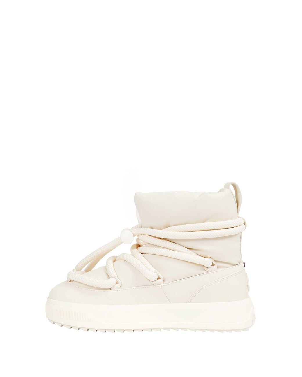 Moncler White Altive Mid Snow Boots