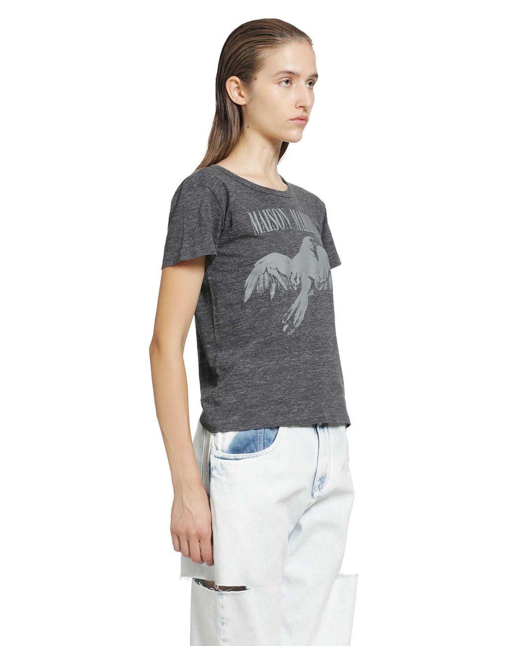 Maison Margiela Blue Cotton T-Shirt