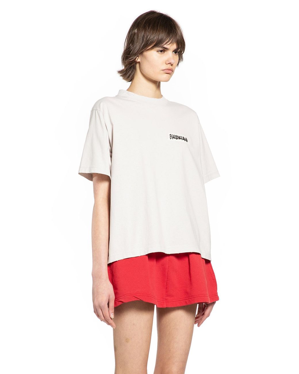 Balenciaga Red Masking Tape T-Shirt Medium Fit
