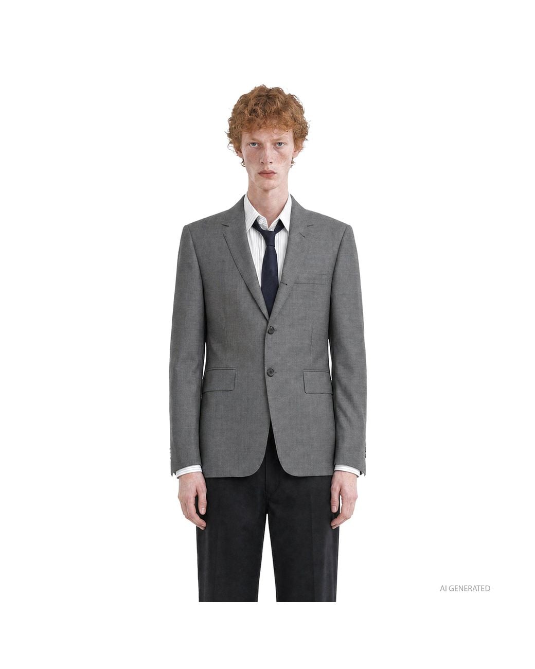 Thom Browne Gray Super 120's Twill Classic Sports Blazer for men