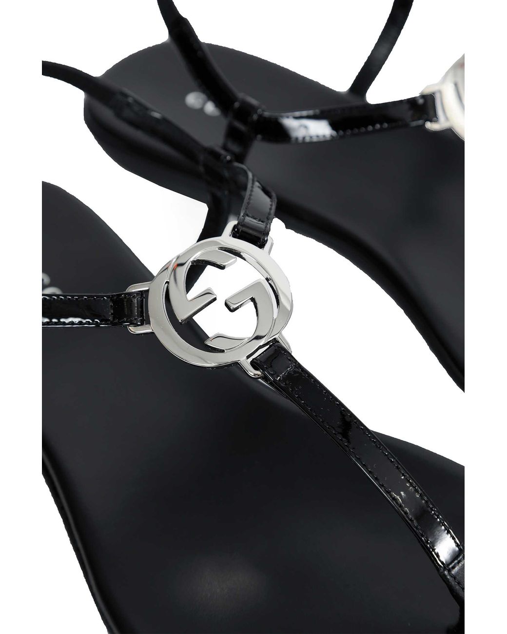 Gucci Brown Interlocking G Thong Sandals