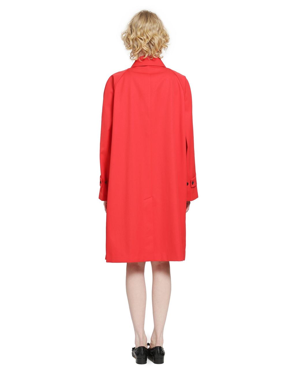 Prada Red Gabardine Trench Coat