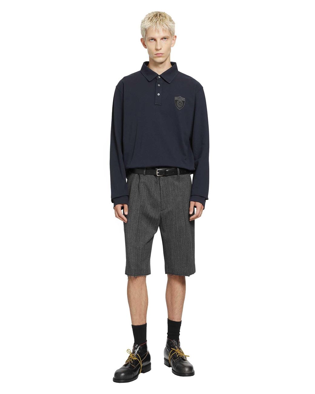 MM6 by Maison Margiela Gray Tailored Shorts for men
