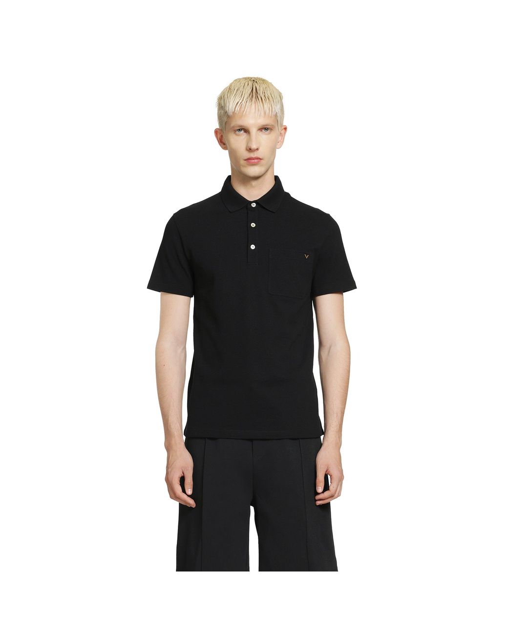 Valentino Black Vlogo Polo for men