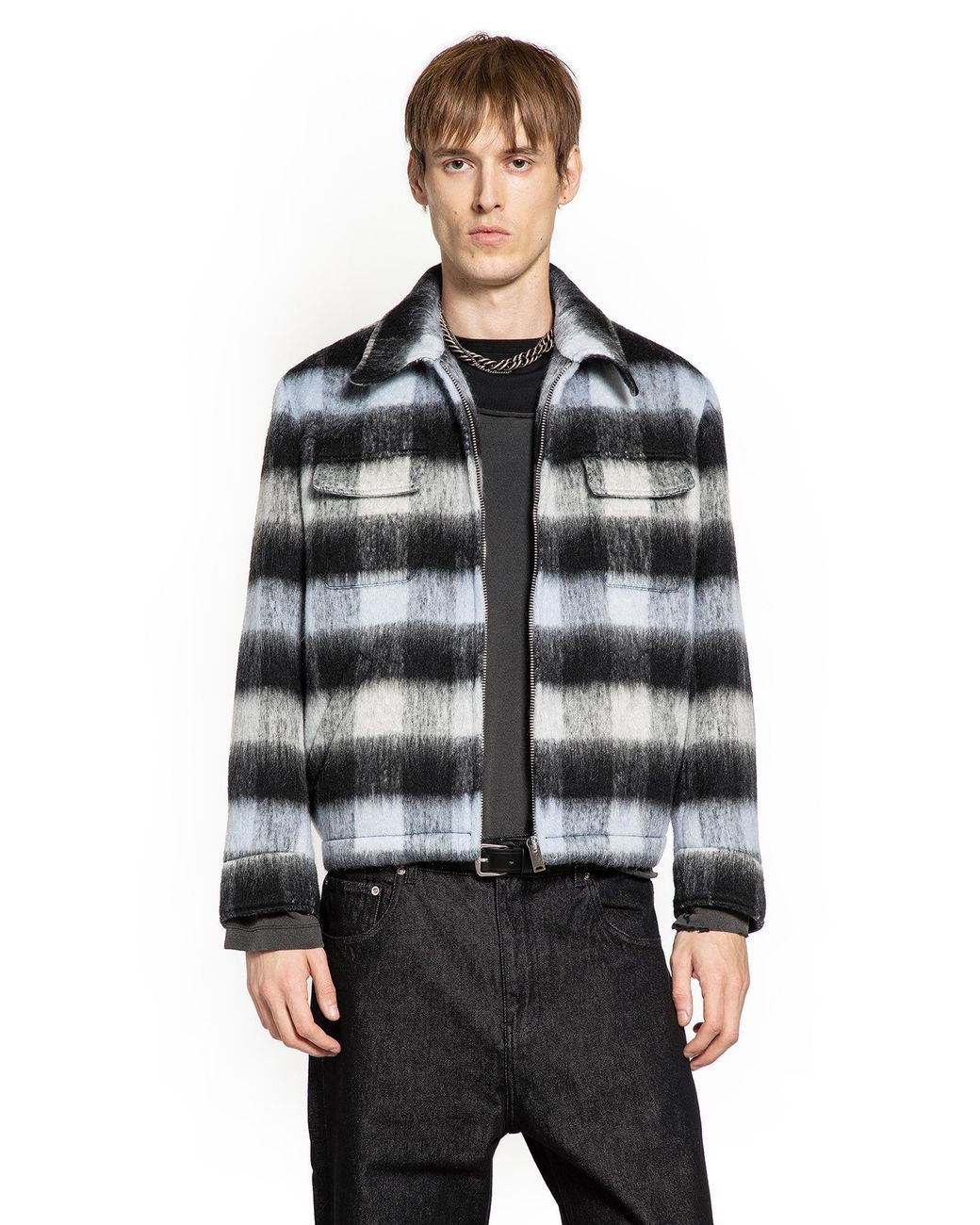 Second Layer Black Jefe Jacket for men