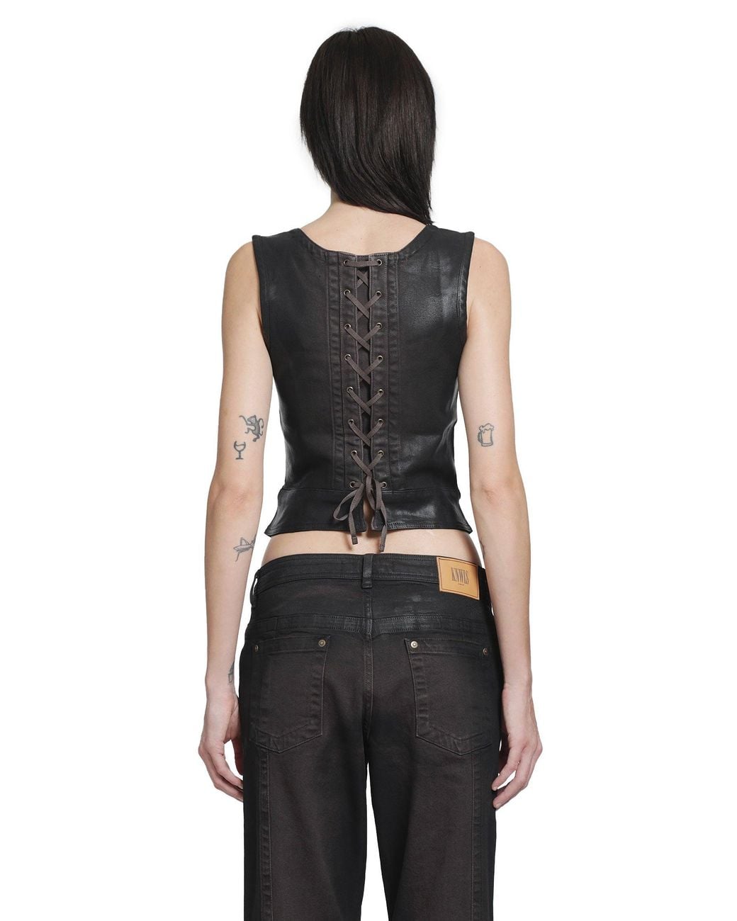 KNWLS Black Alice Bustier