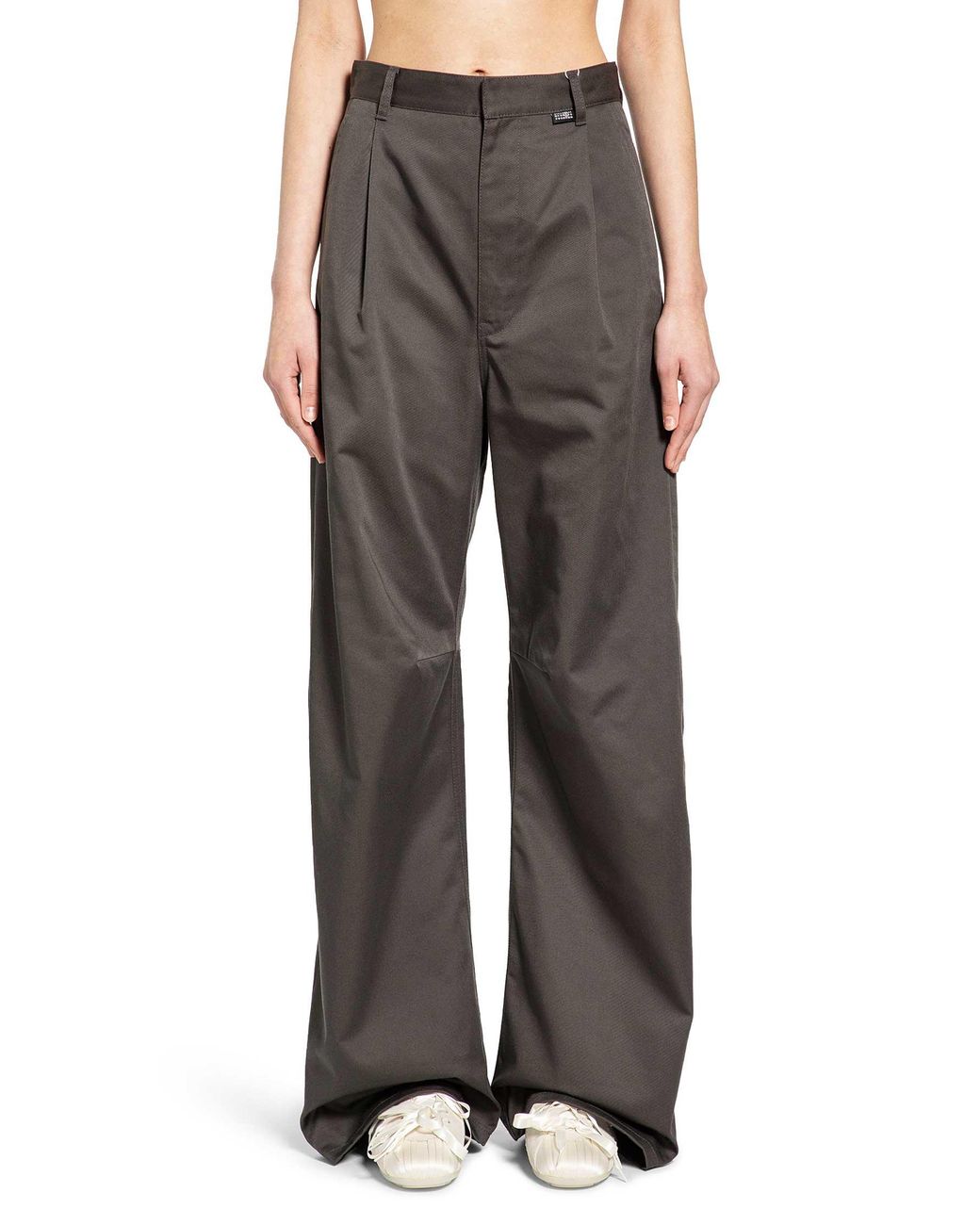 MM6 by Maison Margiela Gray Wide Leg Chinos