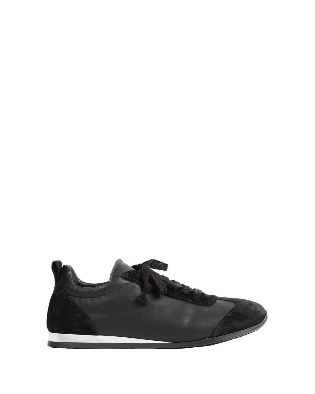 Uma Wang Black Leather Sneakers