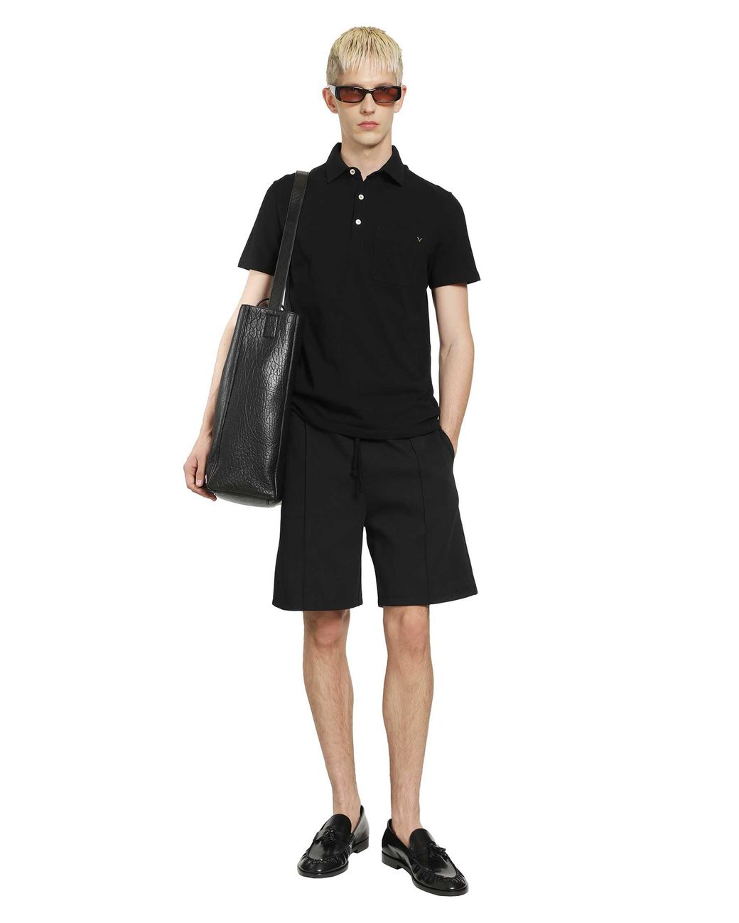 Valentino Black Vlogo Polo for men