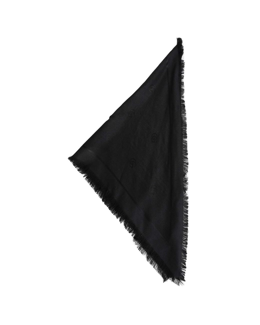 Gucci Black Double G Shawl