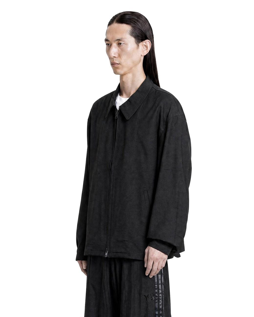 Y-3 Black Wool Tailored Blouson Jacket for men