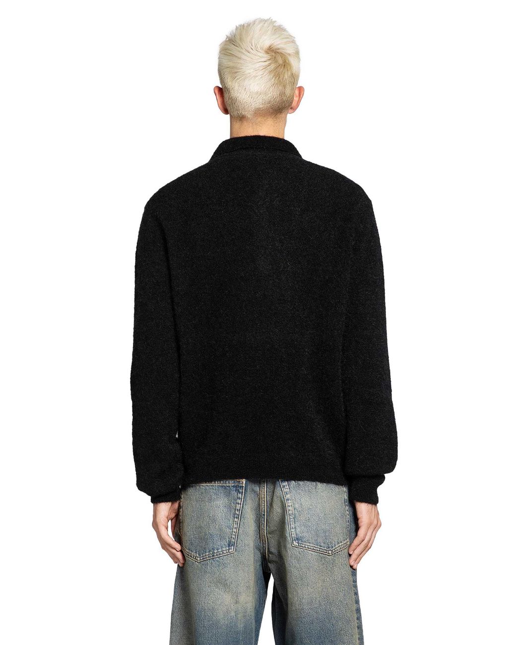 sunflower Black Mohair Sweater for men