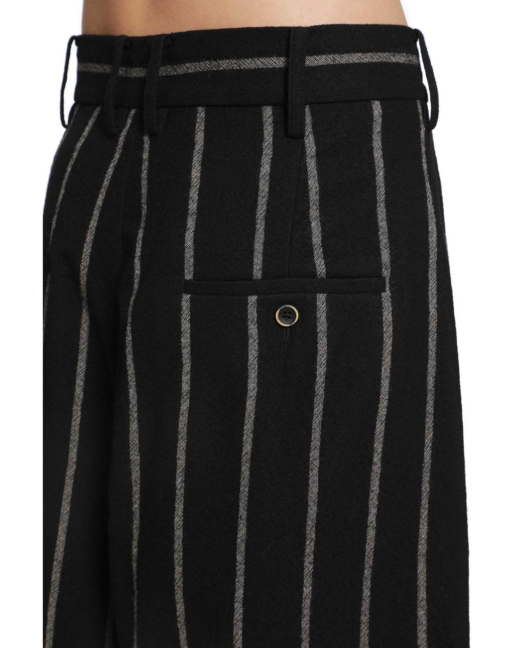 Uma Wang Black Patina Pants for men