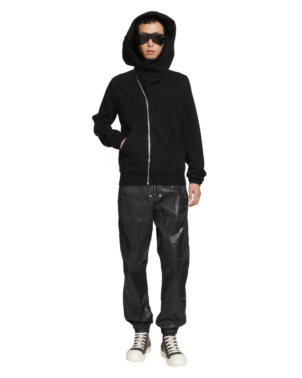 Rick Owens Black Tower Mountain Hoodie for men