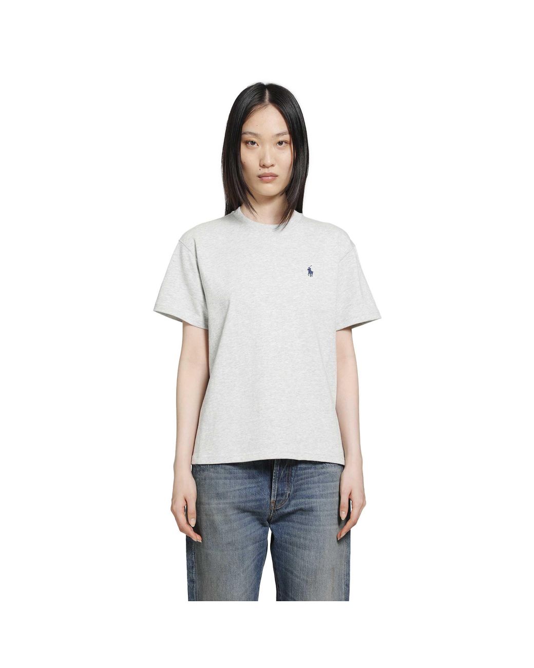 Polo Ralph Lauren White Pony Cotton Jersey T-Shirt